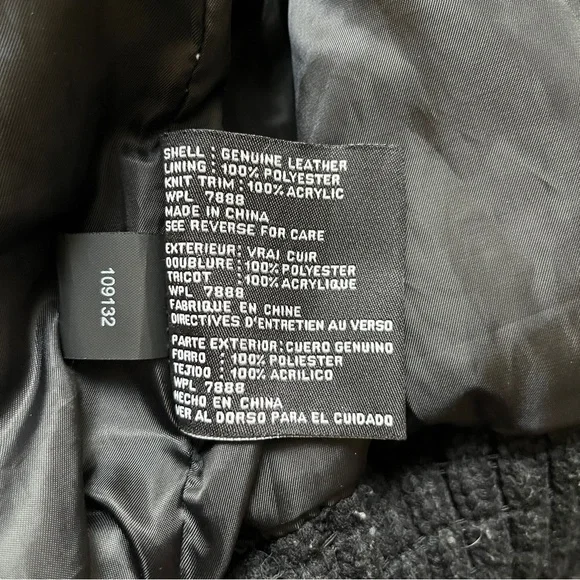 Michael Kors Black Leather Jacket size M - Picture 6 of 9